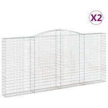 Schanskorven 2 st gewelfd 400x30x180/200 cm ijzer 2 400 x 30 x 180/200 cm