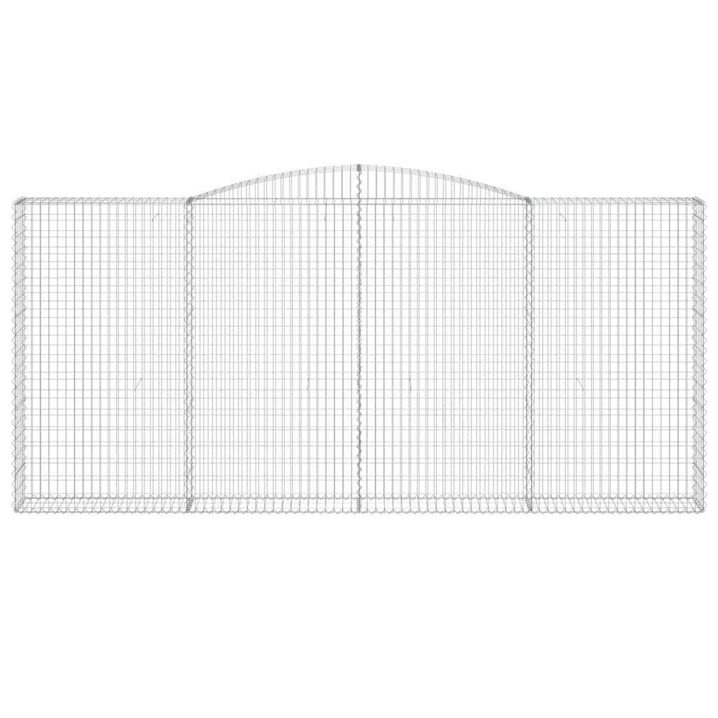 Schanskorven 3 st gewelfd 400x30x180/200 cm ijzer 3 400 x 30 x 180/200 cm