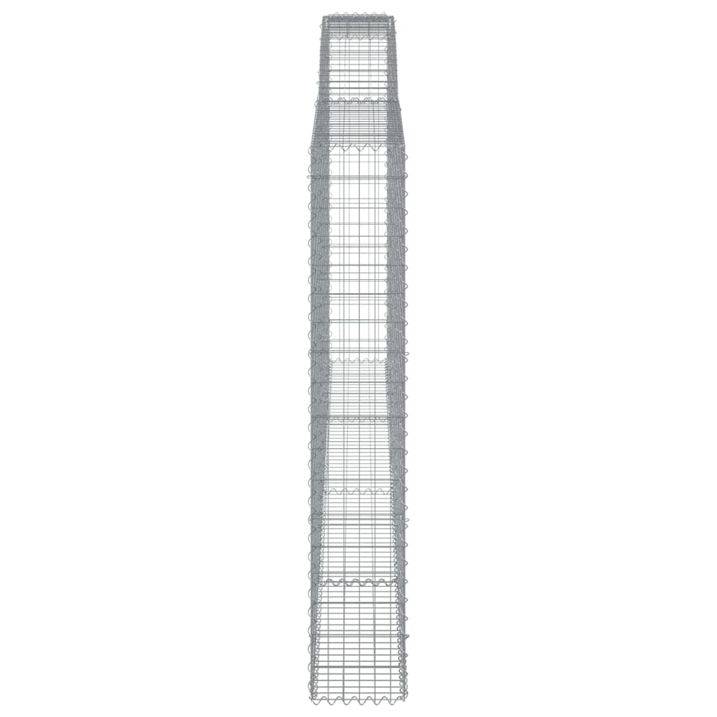 Schanskorven 3 st gewelfd 400x30x180/200 cm ijzer 3 400 x 30 x 180/200 cm