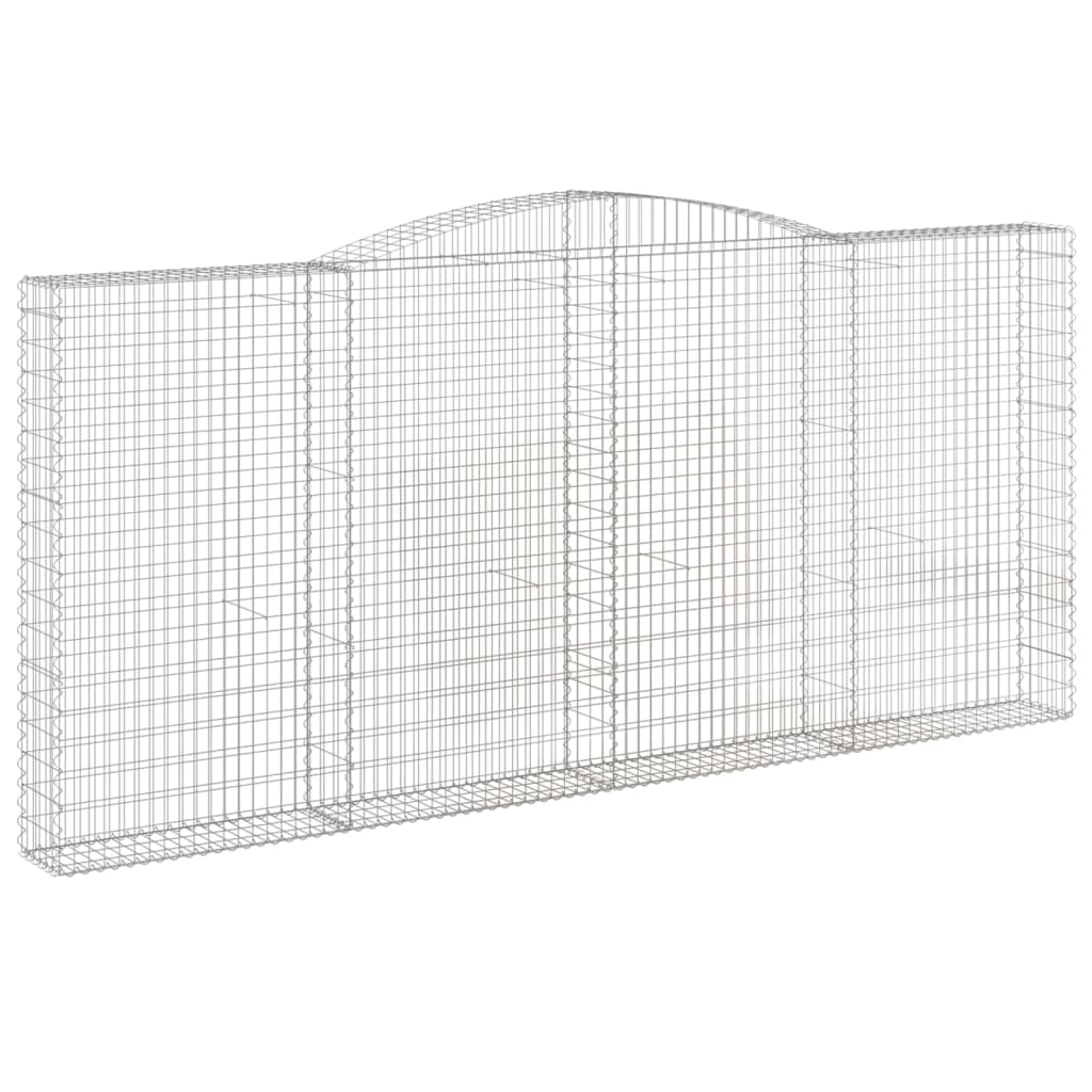 Schanskorven 5 st gewelfd 400x30x180/200 cm ijzer 5 400 x 30 x 180/200 cm