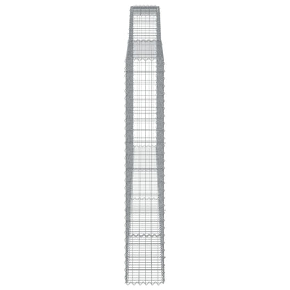 Schanskorven 5 st gewelfd 400x30x180/200 cm ijzer 5 400 x 30 x 180/200 cm