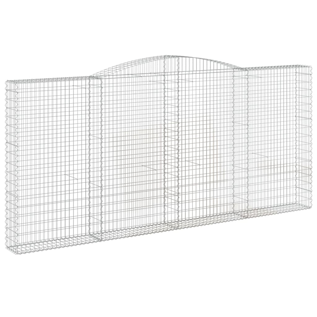 Schanskorven 6 st gewelfd 400x30x180/200 cm ijzer 6 400 x 30 x 180/200 cm