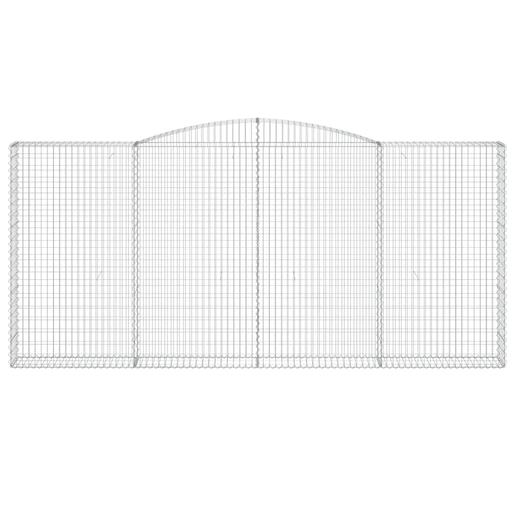 Schanskorven 6 st gewelfd 400x30x180/200 cm ijzer 6 400 x 30 x 180/200 cm