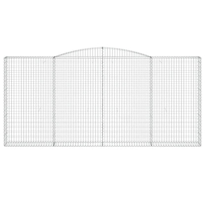 Schanskorven 6 st gewelfd 400x30x180/200 cm ijzer 6 400 x 30 x 180/200 cm