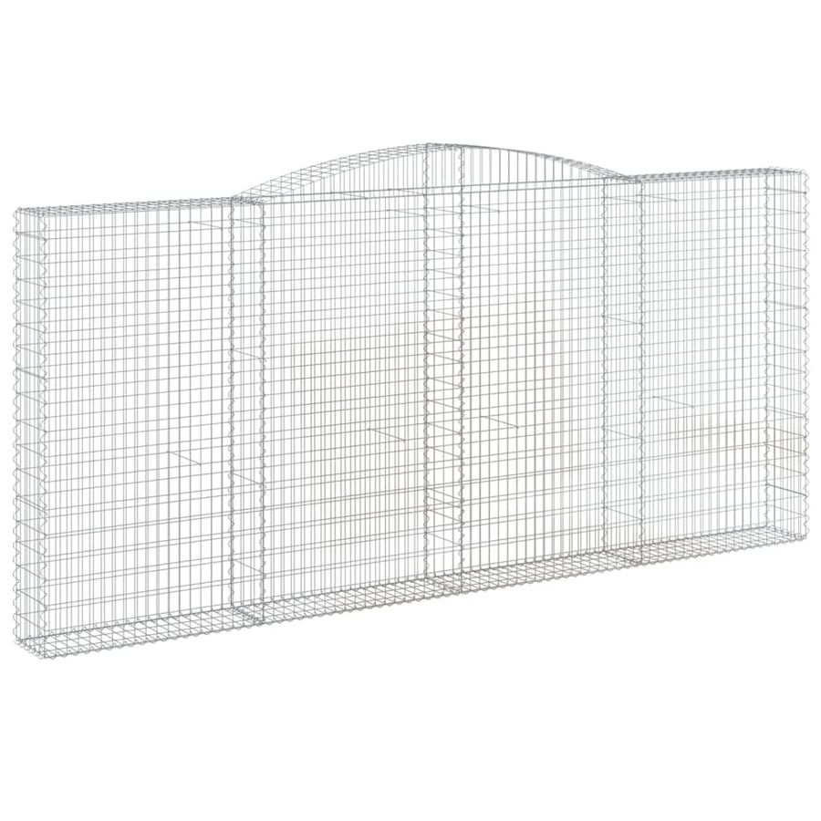 Schanskorven 9 st gewelfd 400x30x180/200 cm ijzer 9 400 x 30 x 180/200 cm