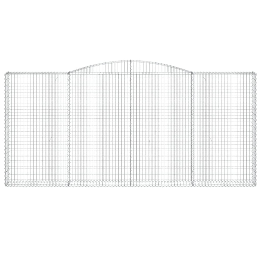 Schanskorven 9 st gewelfd 400x30x180/200 cm ijzer 9 400 x 30 x 180/200 cm