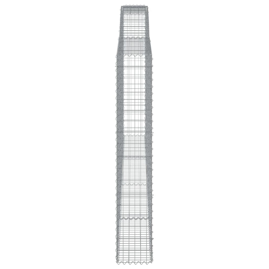 Schanskorven 9 st gewelfd 400x30x180/200 cm ijzer 9 400 x 30 x 180/200 cm