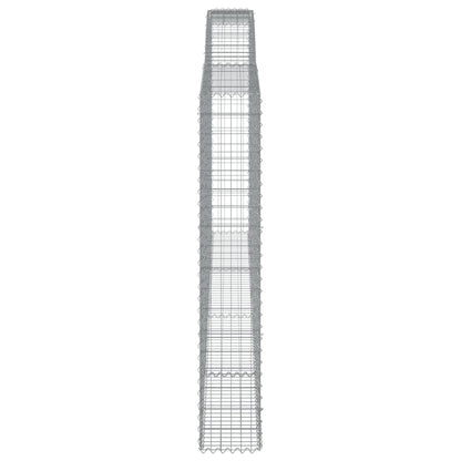 Schanskorven 15 st gewelfd 400x30x180/200 cm ijzer 15 400 x 30 x 180/200 cm