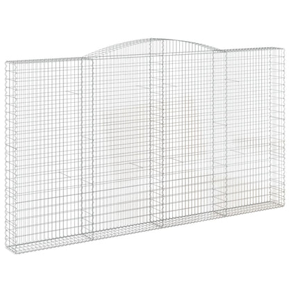 Schanskorven 3 st gewelfd 400x30x220/240 cm ijzer 3 400 x 30 x 220/240 cm