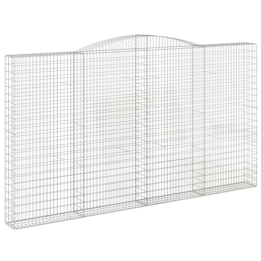 Schanskorven 3 st gewelfd 400x30x220/240 cm ijzer 3 400 x 30 x 220/240 cm