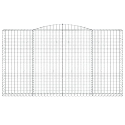Schanskorven 3 st gewelfd 400x30x220/240 cm ijzer 3 400 x 30 x 220/240 cm