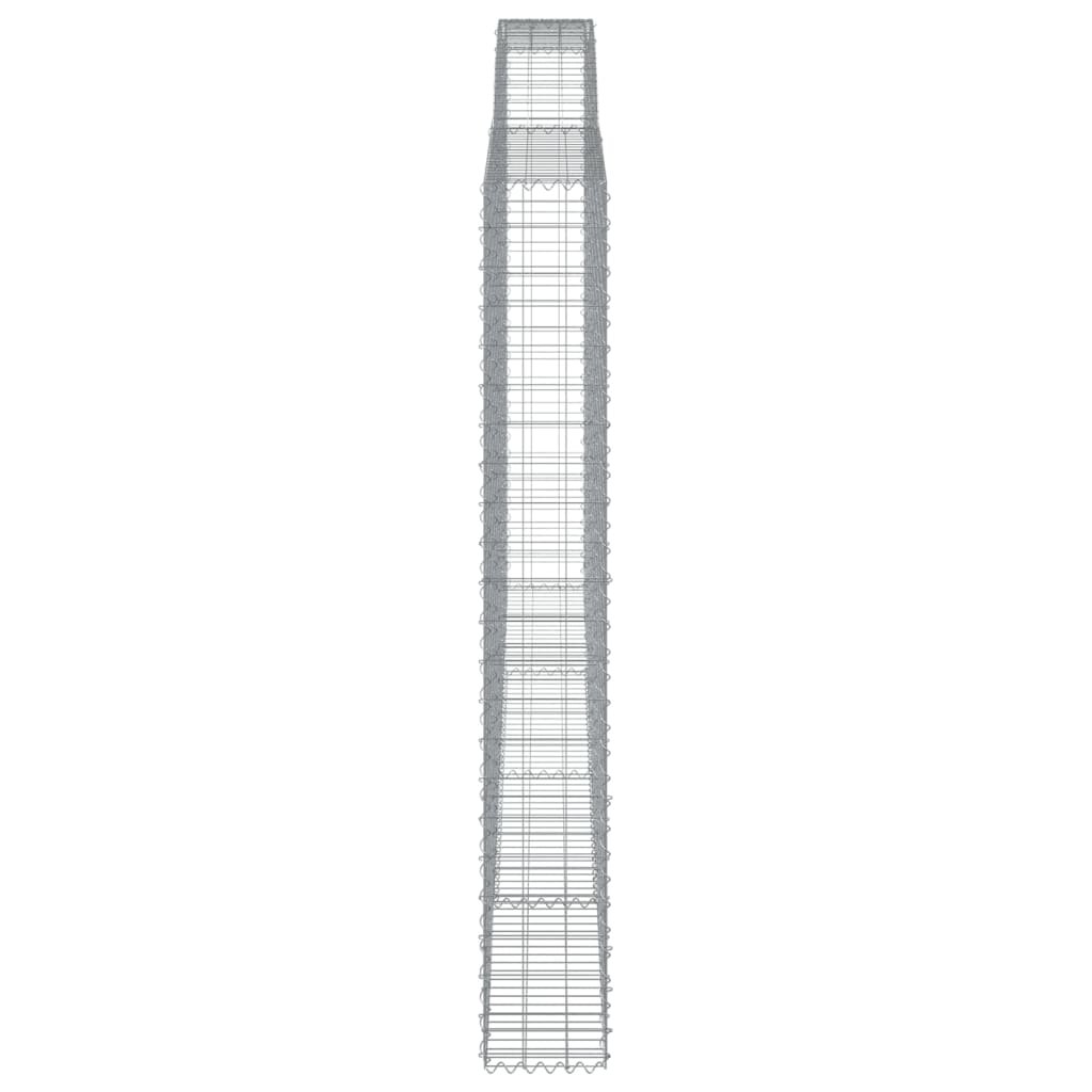 Schanskorven 3 st gewelfd 400x30x220/240 cm ijzer 3 400 x 30 x 220/240 cm