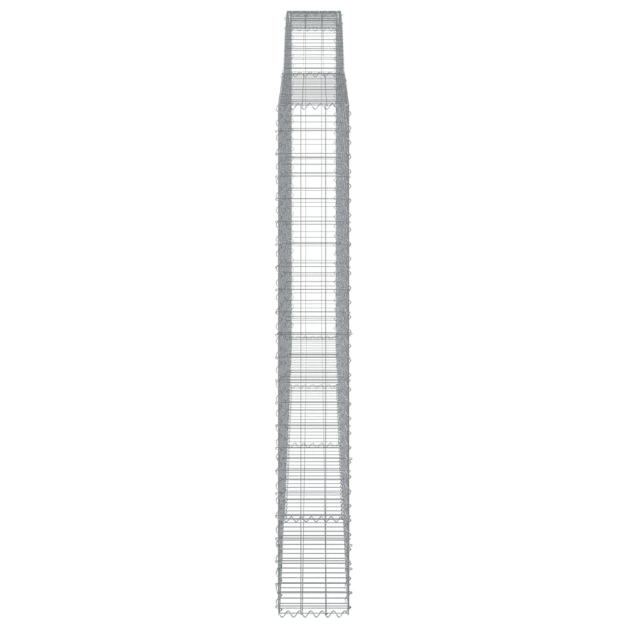 Schanskorven 5 st gewelfd 400x30x220/240 cm ijzer 5 400 x 30 x 220/240 cm