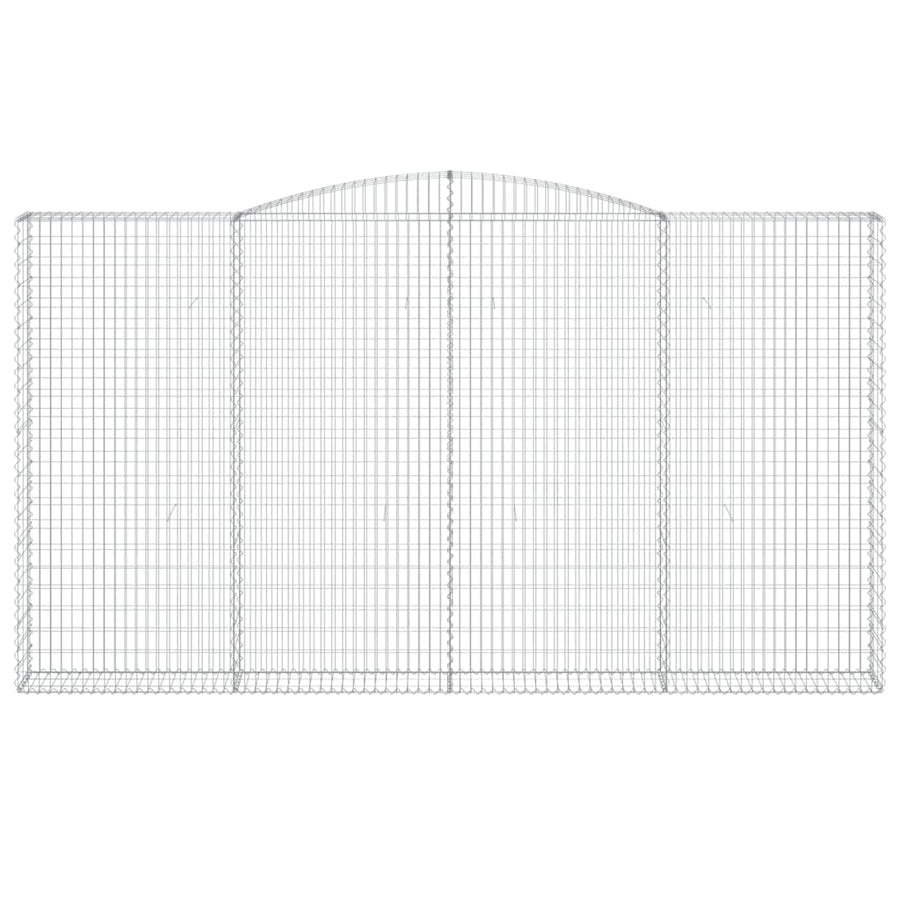 Schanskorven 7 st gewelfd 400x30x220/240 cm ijzer 7 400 x 30 x 220/240 cm