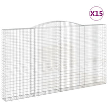 Schanskorven 15 st gewelfd 400x30x220/240 cm ijzer 15 400 x 30 x 220/240 cm