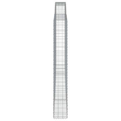 Schanskorven 15 st gewelfd 400x30x220/240 cm ijzer 15 400 x 30 x 220/240 cm