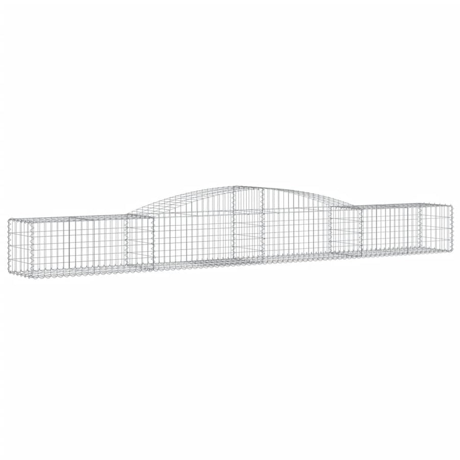 Schanskorven 5 st gewelfd 400x50x40/60 cm ijzer 5 400 x 50 x 40/60 cm