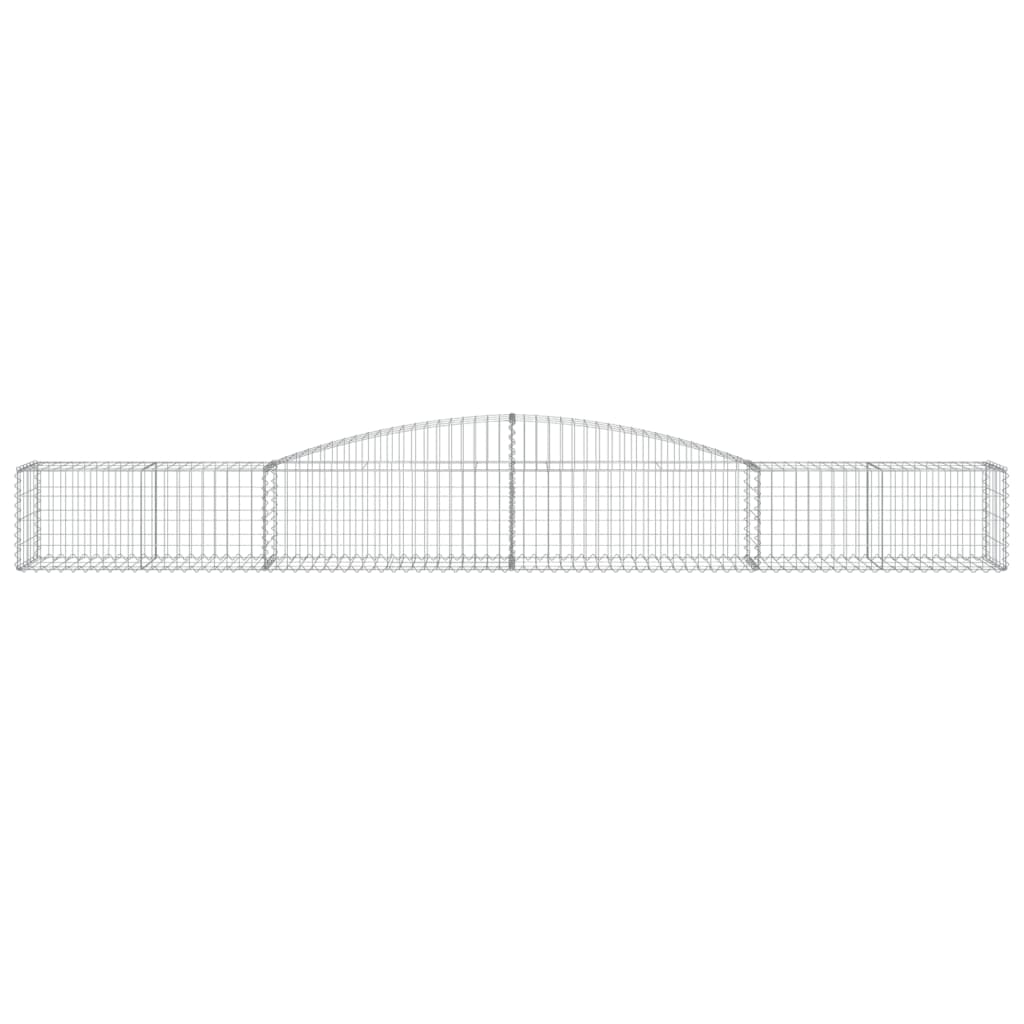 Schanskorven 5 st gewelfd 400x50x40/60 cm ijzer 5 400 x 50 x 40/60 cm