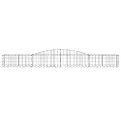 Schanskorven 5 st gewelfd 400x50x40/60 cm ijzer 5 400 x 50 x 40/60 cm