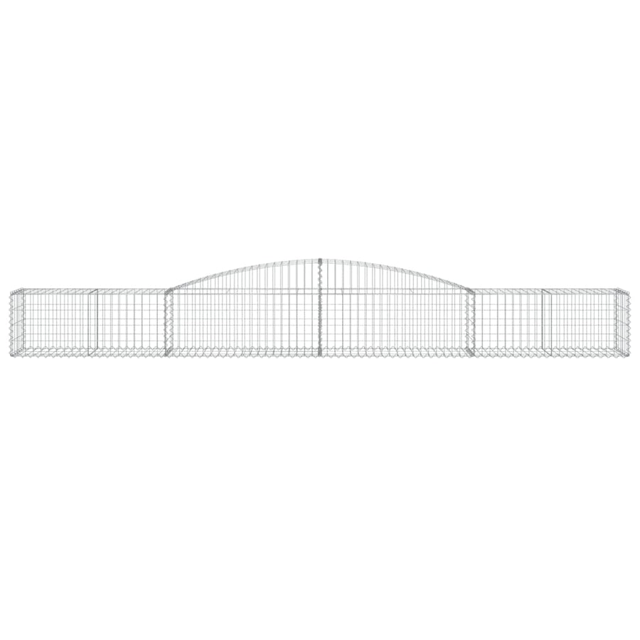 Schanskorven 5 st gewelfd 400x50x40/60 cm ijzer 5 400 x 50 x 40/60 cm