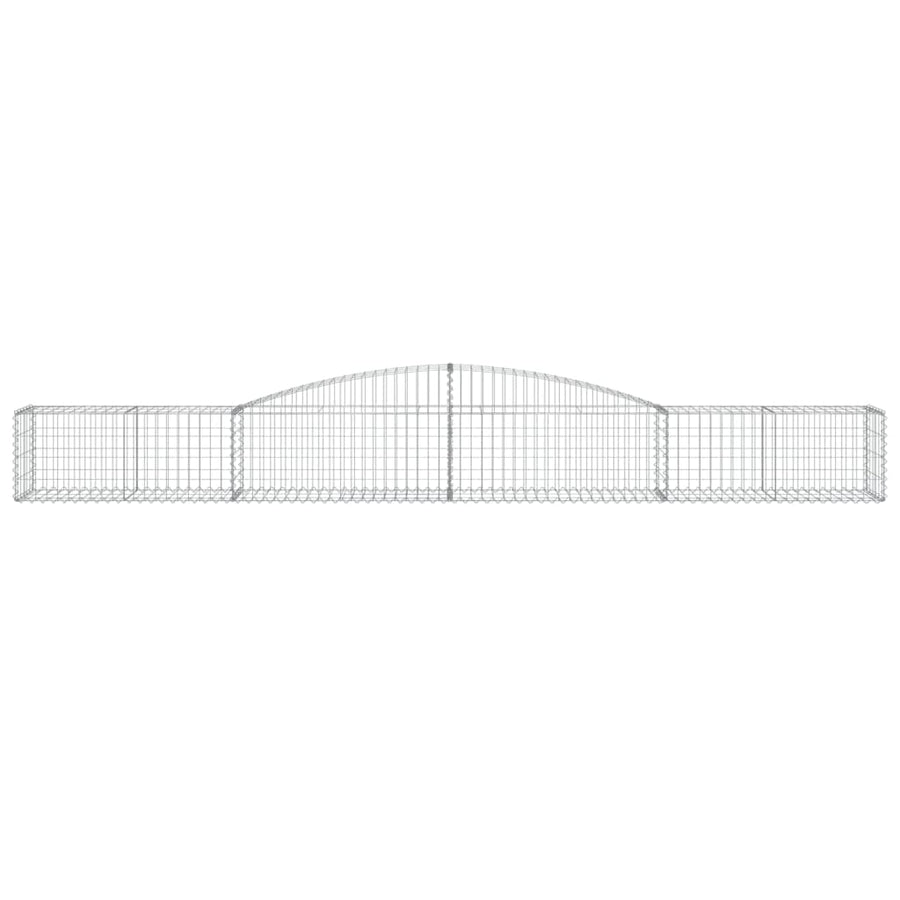 Schanskorven 7 st gewelfd 400x50x40/60 cm ijzer 7 400 x 50 x 40/60 cm