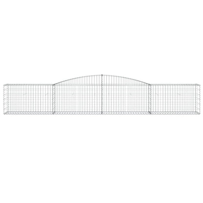 Schanskorven 15 st gewelfd 400x50x60/80 cm gegalvaniseerd ijzer 15 400 x 50 x 60/80 cm
