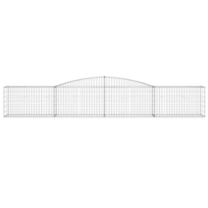Schanskorven 20 st gewelfd 400x50x60/80 cm gegalvaniseerd ijzer 20 400 x 50 x 60/80 cm