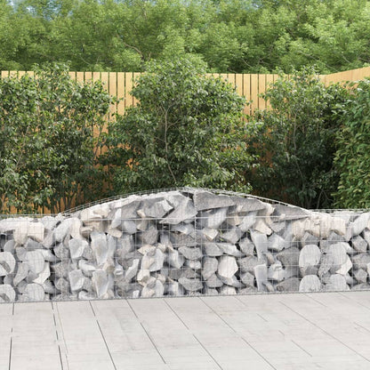Schanskorven 20 st gewelfd 400x50x60/80 cm gegalvaniseerd ijzer 20 400 x 50 x 60/80 cm