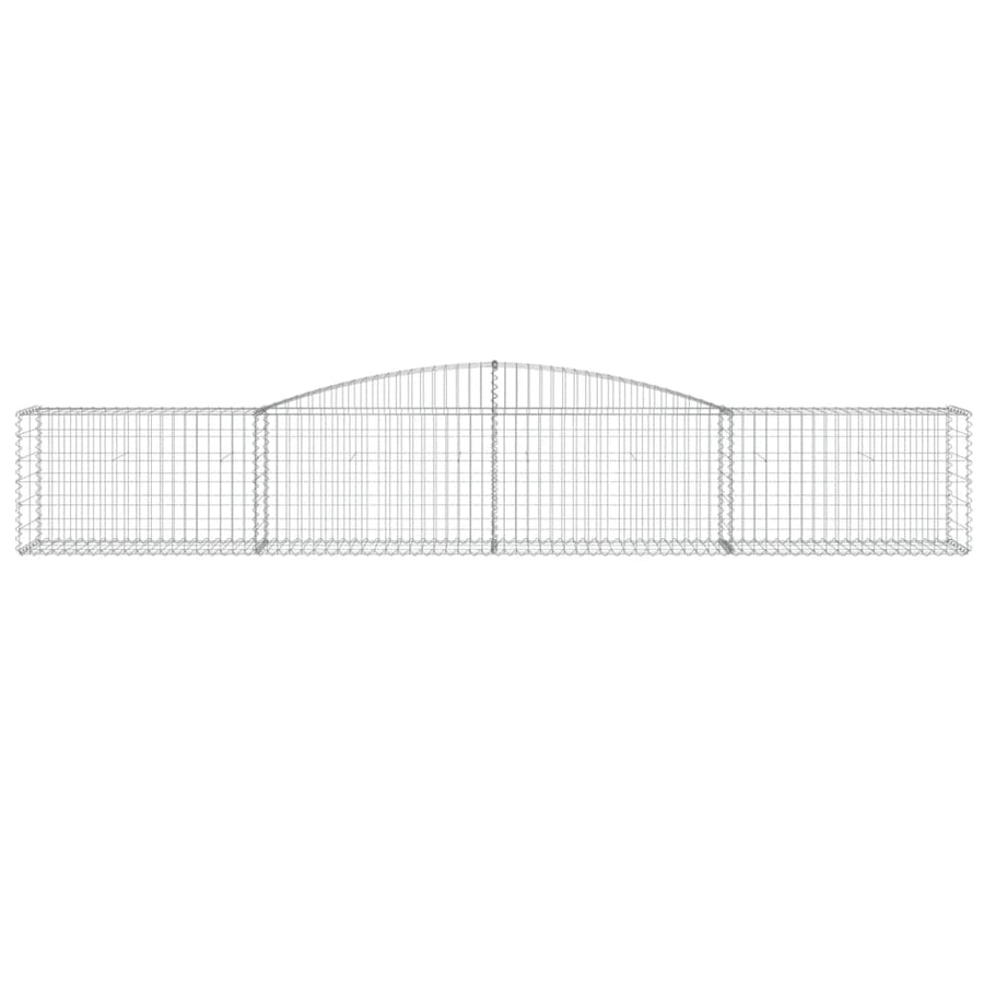 Schanskorven 25 st gewelfd 400x50x60/80 cm gegalvaniseerd ijzer 25 400 x 50 x 60/80 cm