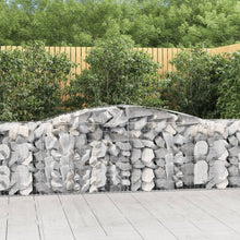 Schanskorven 8 st gewelfd 400x50x80/100 cm gegalvaniseerd ijzer 8 400 x 50 x 80/100 cm