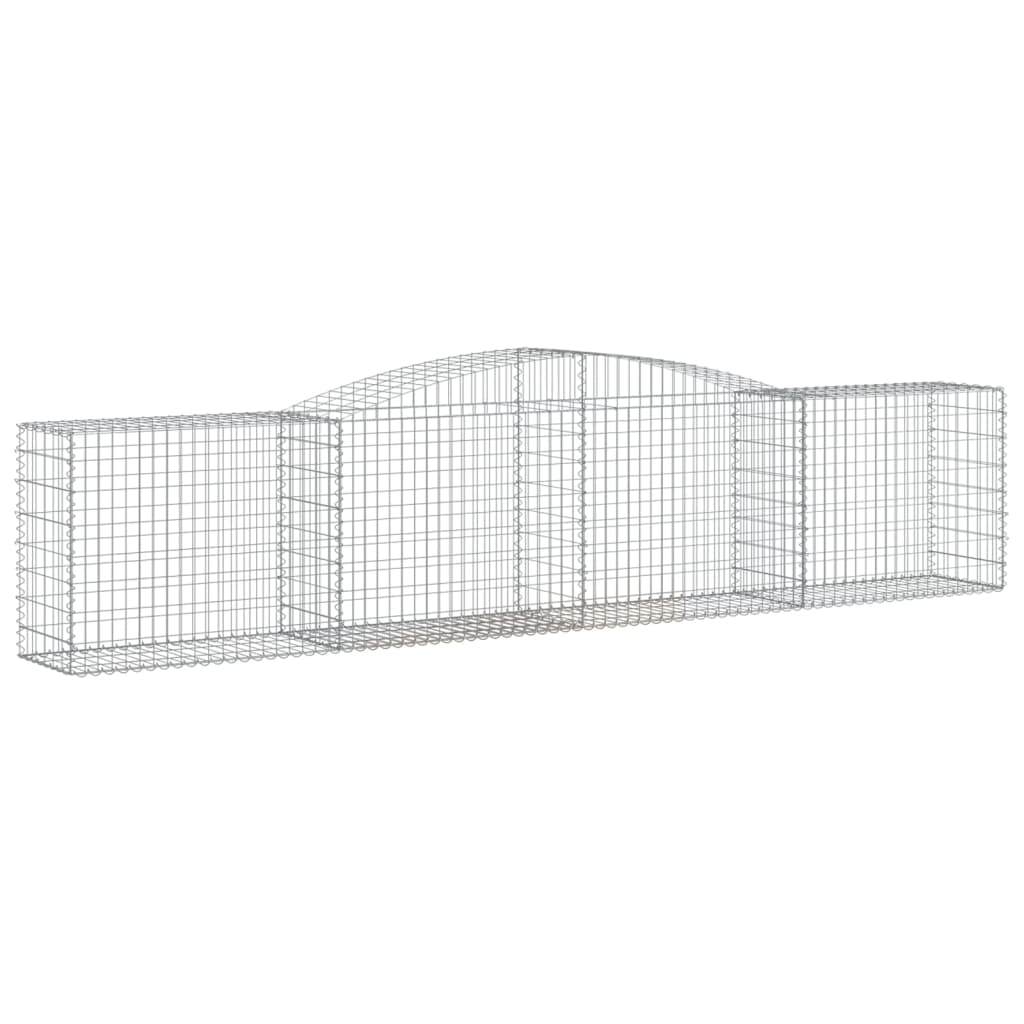 Schanskorven 20 st gewelfd 400x50x80/100 cm ijzer 20 400 x 50 x 80/100 cm