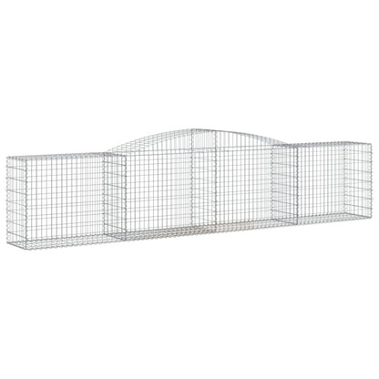 Schanskorven 20 st gewelfd 400x50x80/100 cm ijzer 20 400 x 50 x 80/100 cm
