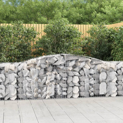 Schanskorven 20 st gewelfd 400x50x80/100 cm ijzer 20 400 x 50 x 80/100 cm