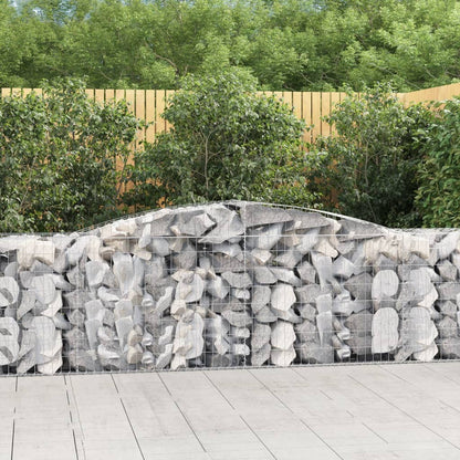 Schanskorven 25 st gewelfd 400x50x80/100 cm ijzer 25 400 x 50 x 80/100 cm