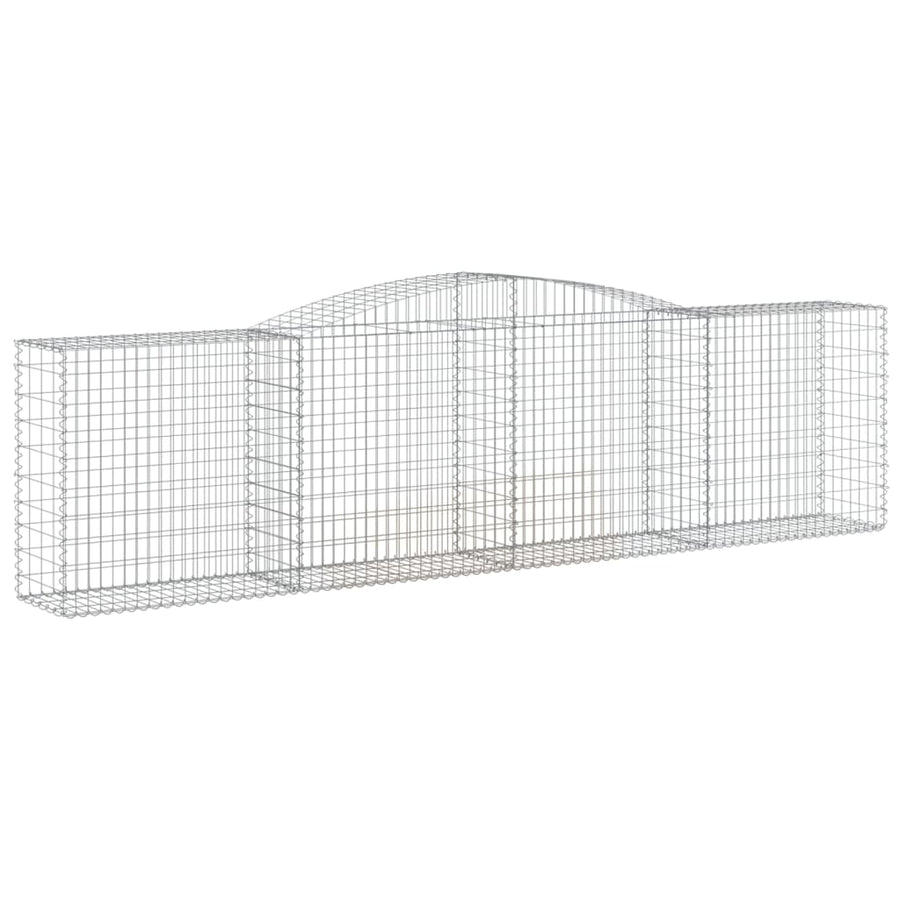 Schanskorven 3 st gewelfd 400x50x100/120 cm ijzer 3 400 x 50 x 100/120 cm