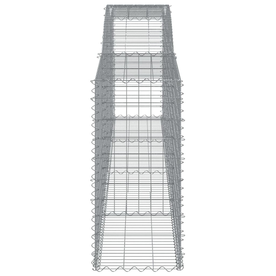 Schanskorven 3 st gewelfd 400x50x100/120 cm ijzer 3 400 x 50 x 100/120 cm