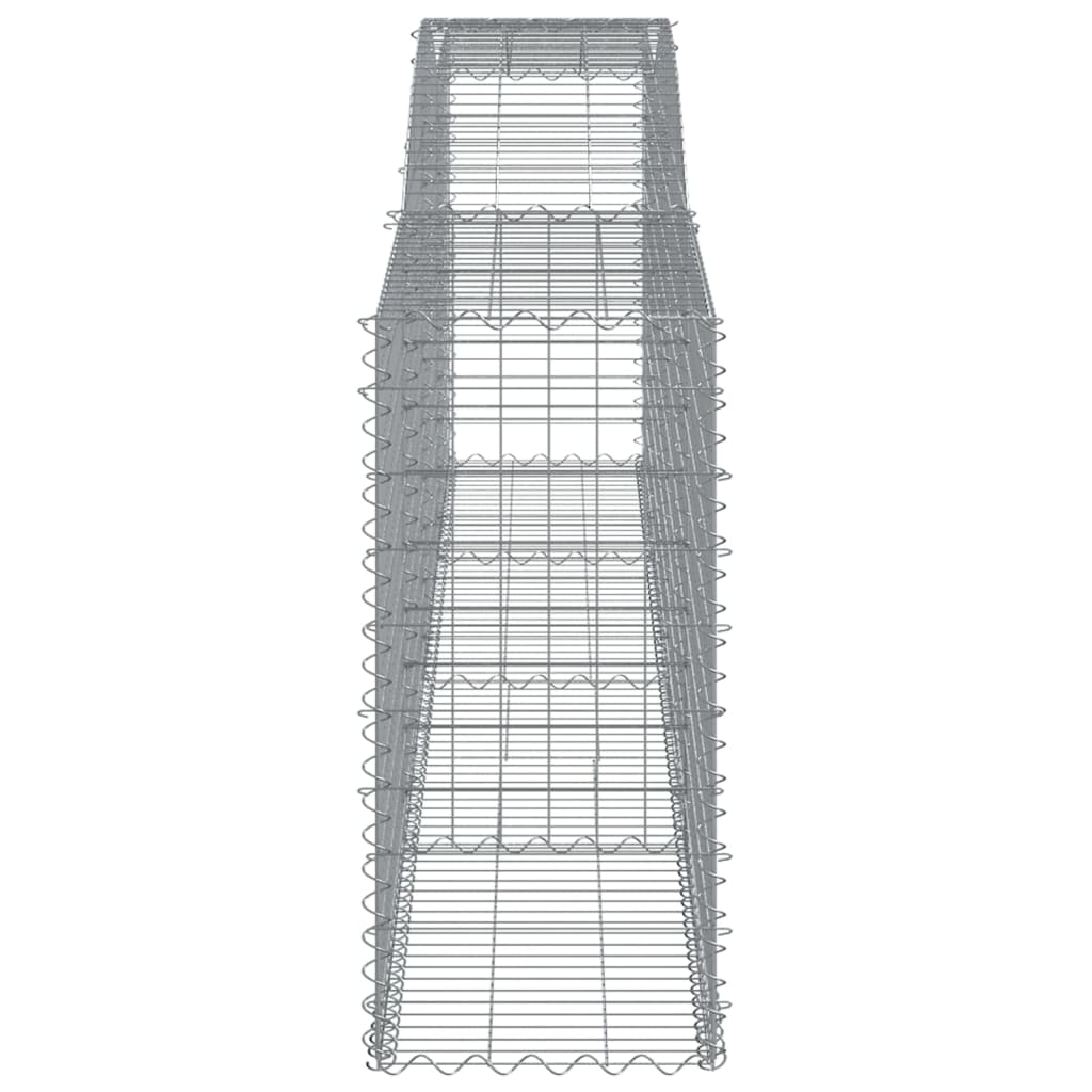 Schanskorven 5 st gewelfd 400x50x100/120 cm ijzer 5 400 x 50 x 100/120 cm