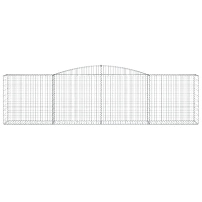 Schanskorven 6 st gewelfd 400x50x100/120 cm ijzer 6 400 x 50 x 100/120 cm