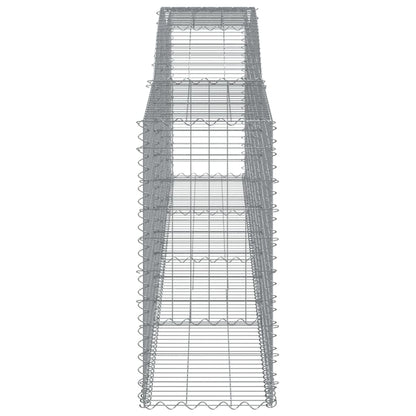 Schanskorven 6 st gewelfd 400x50x100/120 cm ijzer 6 400 x 50 x 100/120 cm