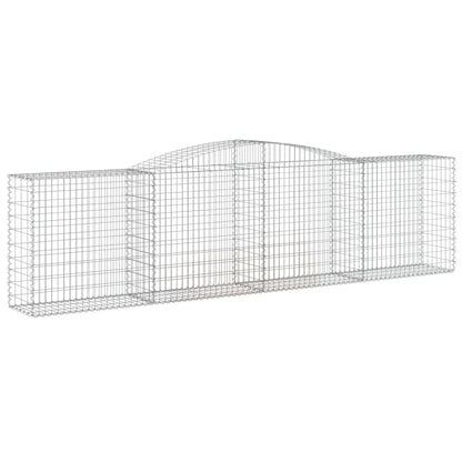 Schanskorven 10 st gewelfd 400x50x100/120 cm ijzer 10 400 x 50 x 100/120 cm