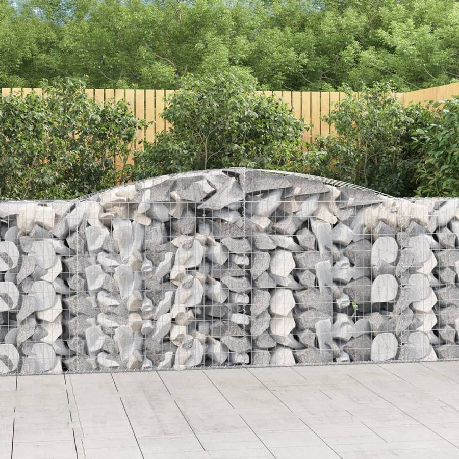 Schanskorven 25 st gewelfd 400x50x100/120 cm ijzer 25 400 x 50 x 100/120 cm