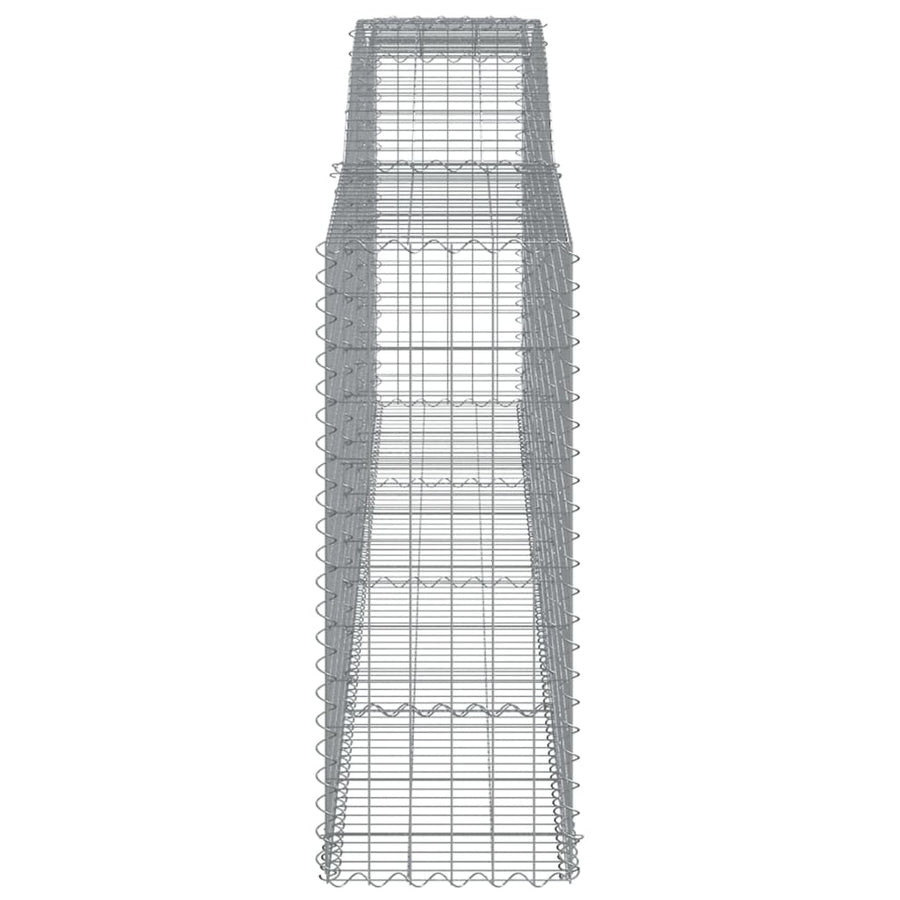 Schanskorven 2 st gewelfd 400x50x120/140 cm ijzer 2 400 x 50 x 120/140 cm