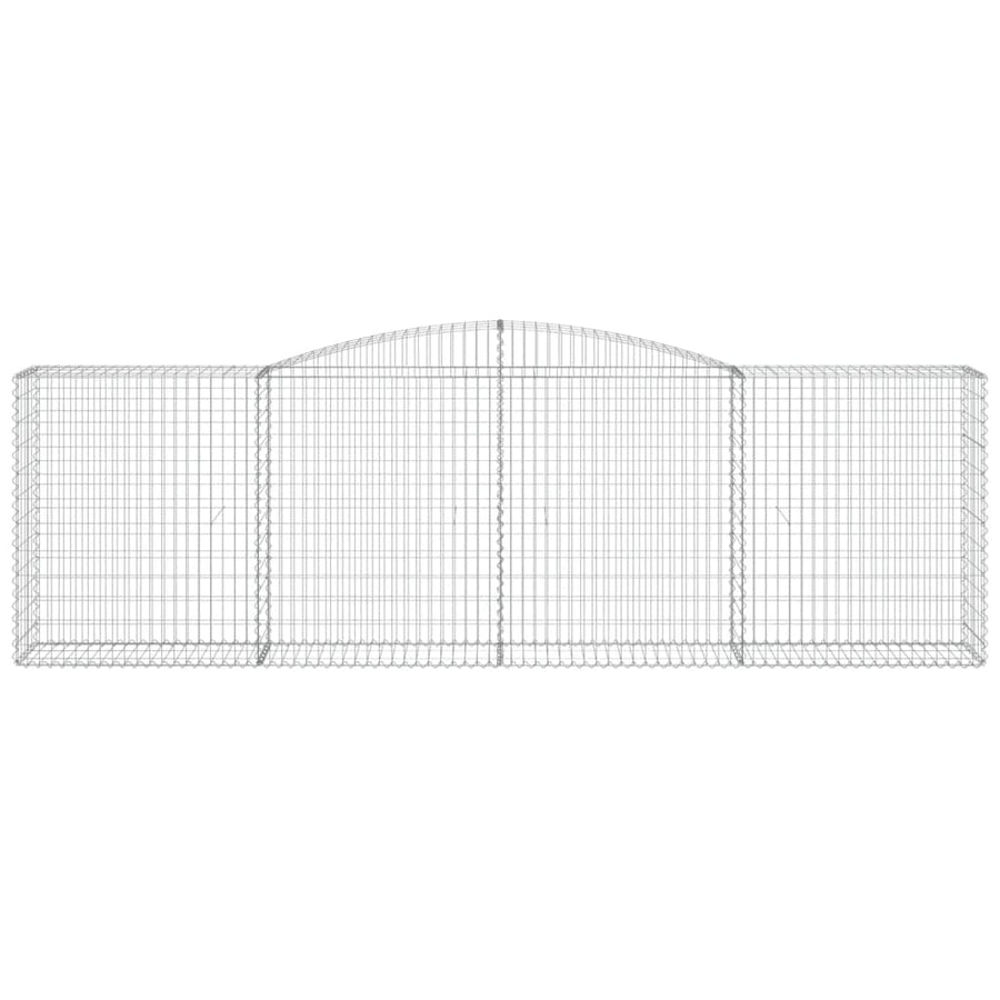 Schanskorven 3 st gewelfd 400x50x120/140 cm ijzer 3 400 x 50 x 120/140 cm