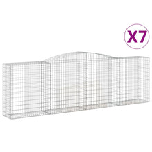 Schanskorven 7 st gewelfd 400x50x120/140 cm ijzer 7 400 x 50 x 120/140 cm