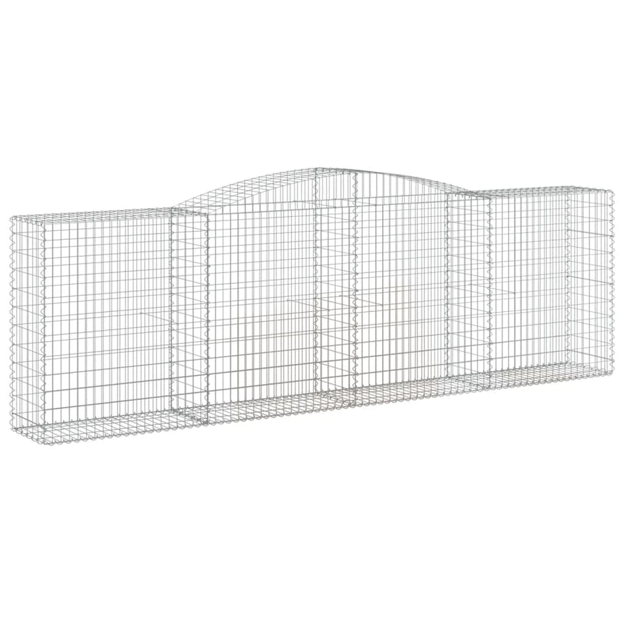 Schanskorven 7 st gewelfd 400x50x120/140 cm ijzer 7 400 x 50 x 120/140 cm