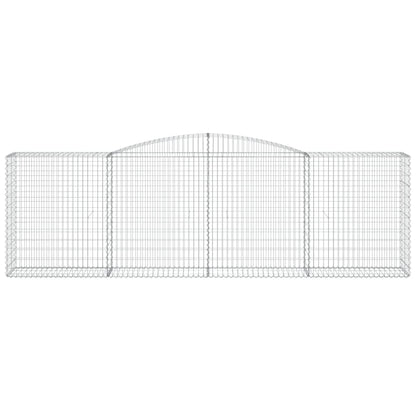 Schanskorven 7 st gewelfd 400x50x120/140 cm ijzer 7 400 x 50 x 120/140 cm