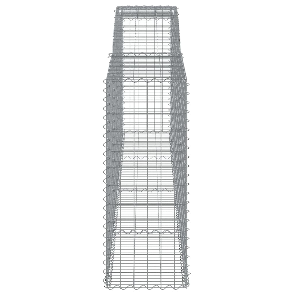 Schanskorven 7 st gewelfd 400x50x120/140 cm ijzer 7 400 x 50 x 120/140 cm