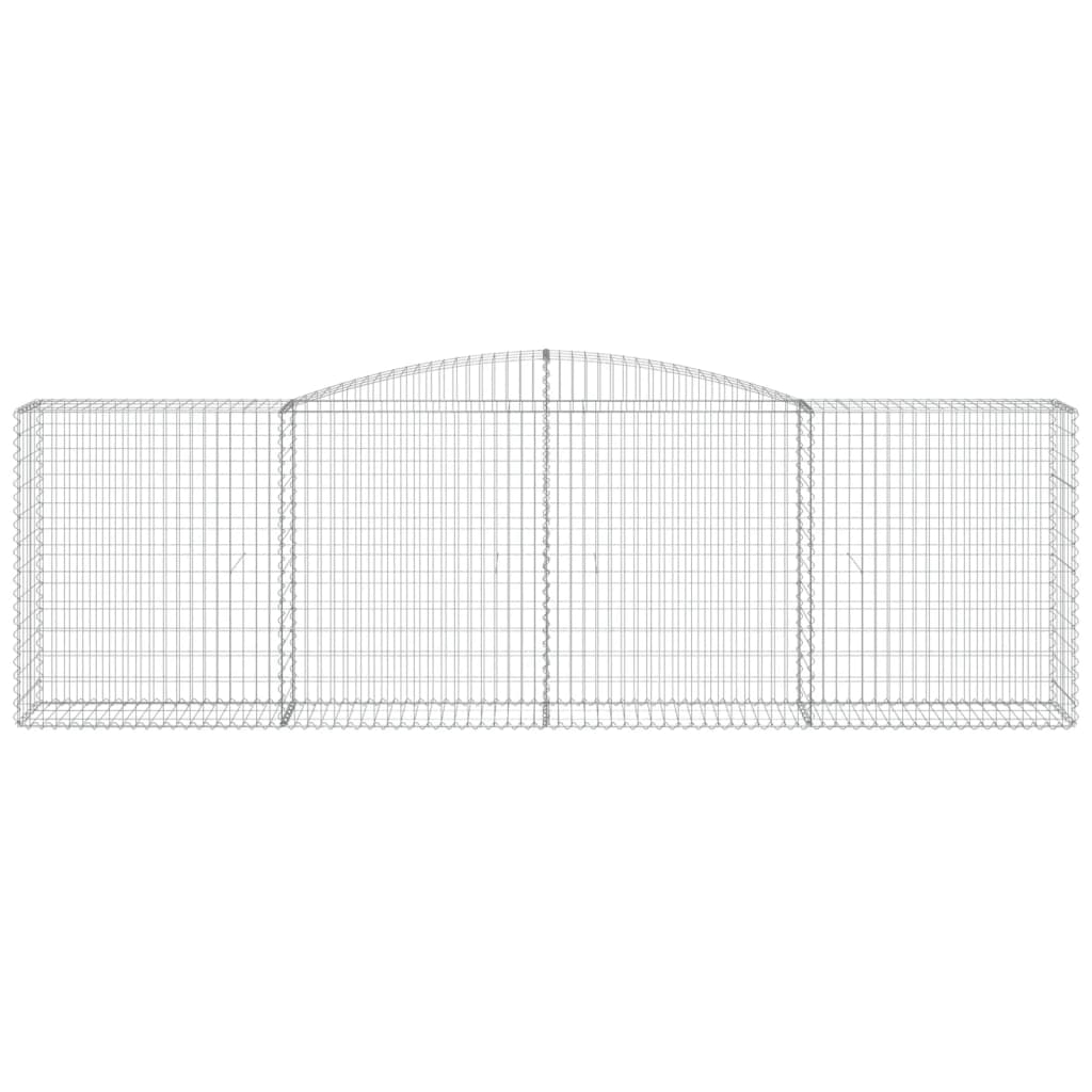 Schanskorven 9 st gewelfd 400x50x120/140 cm ijzer 9 400 x 50 x 120/140 cm