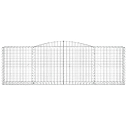 Schanskorven 9 st gewelfd 400x50x120/140 cm ijzer 9 400 x 50 x 120/140 cm