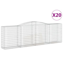 Schanskorven 20 st gewelfd 400x50x120/140 cm ijzer 20 400 x 50 x 120/140 cm